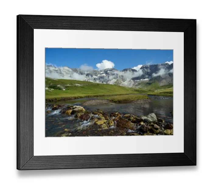 Framed Print : The Cot River, Cirque de Troumouse, Hautes Pyrenees, Midi Pyrenees, France Framed Print : The Cot River, Cirque de Troumouse, Hautes Pyrenees, Midi Pyrenees, France