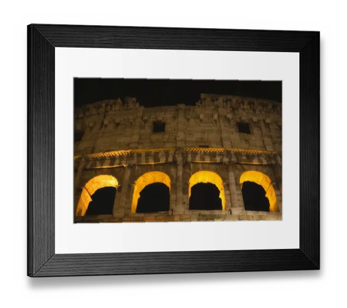 Framed Print : The Roman Coliseum during the night Framed Print : The Roman Coliseum during the night