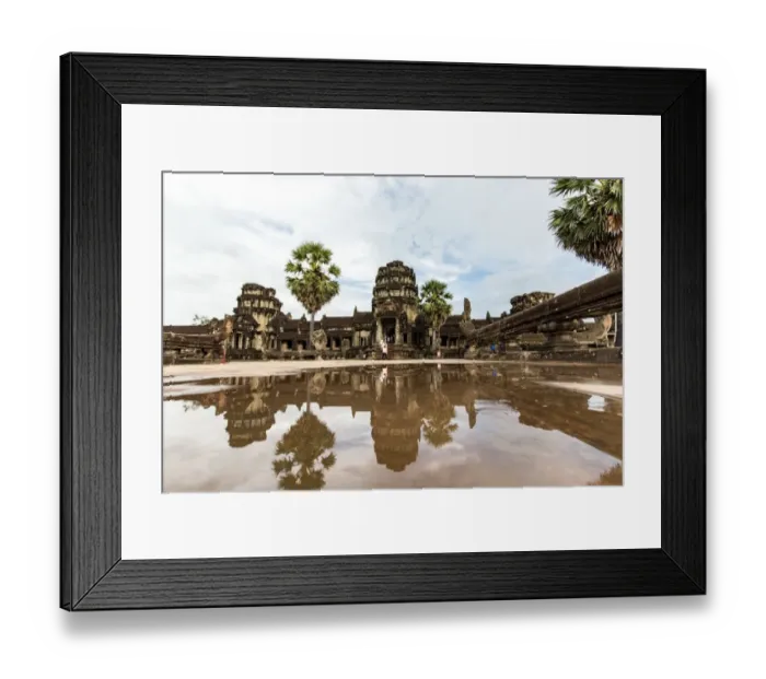 Framed Print : The West Gate of Angkor Wat, Cambodia