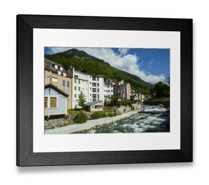 Framed Print : The river Gave at Cauterets, Hautes Pyrenees, France Framed Print : The river Gave at Cauterets, Hautes Pyrenees, France