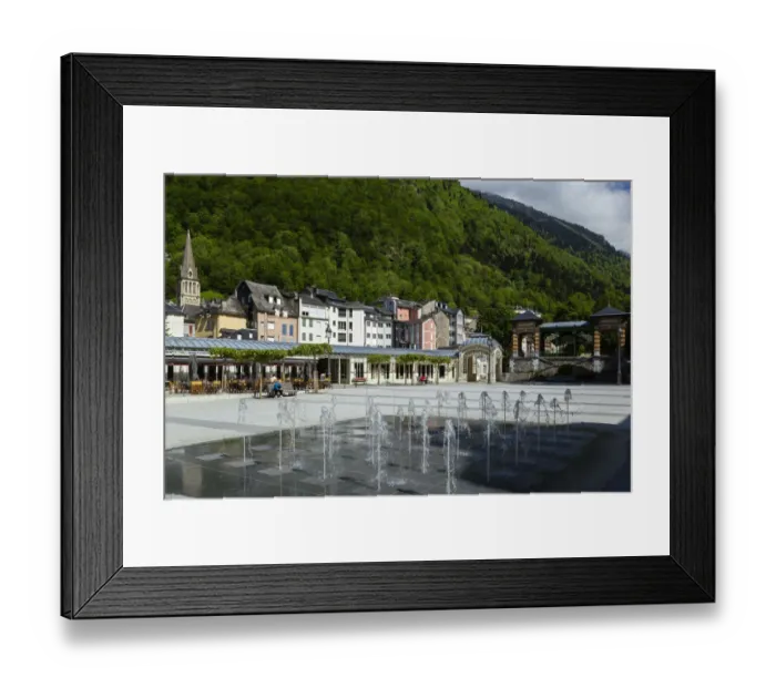 Framed Print : Esplanade des oeufs at Cauterets, Hautes Pyrenees, France Framed Print : Esplanade des oeufs at Cauterets, Hautes Pyrenees, France