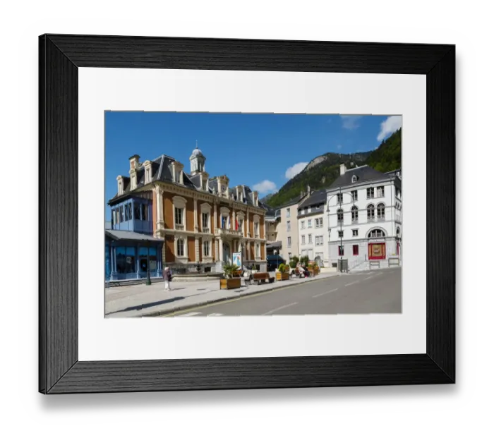 Framed Print : The City Hall And Tourism Office, Cauterets, Hautes Pyrenees, France Framed Print : The City Hall And Tourism Office, Cauterets, Hautes Pyrenees, France