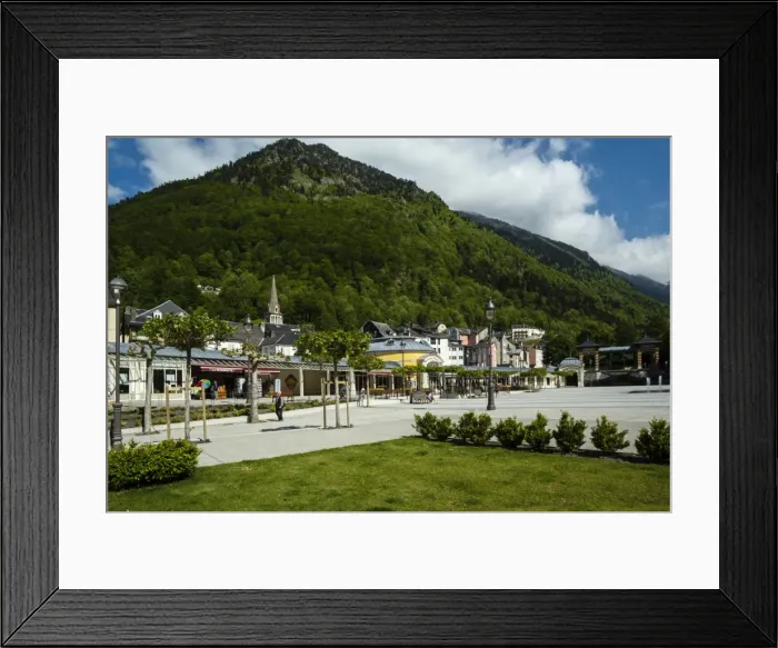 Framed Print : Esplanade des oeufs at Cauterets, Hautes Pyrenees, France Framed Print : Esplanade des oeufs at Cauterets, Hautes Pyrenees, France
