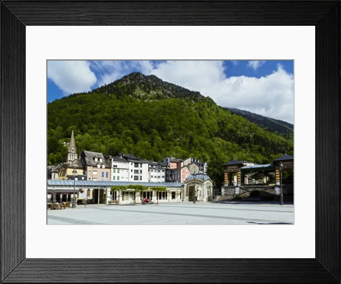 Framed Print : Esplanade des oeufs at Cauterets, Hautes Pyrenees, France