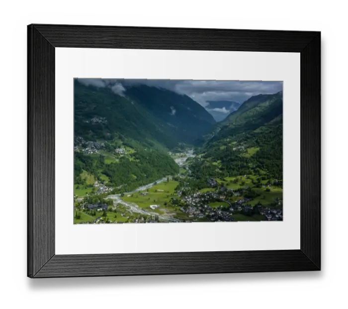 Framed Print : The valley from les Hauts d Estere, Hautes Pyrenees, France Framed Print : The valley from les Hauts d Estere, Hautes Pyrenees, France