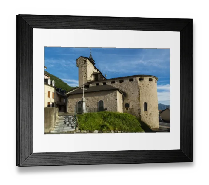 Framed Print : The Church Saint Andre at Soulom, Hautes Pyrenees, France Framed Print : The Church Saint Andre at Soulom, Hautes Pyrenees, France