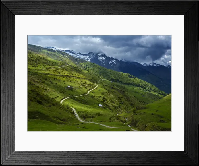 Framed Print : Lyses valley, national park of Pyrenees, Hautes Pyrenees, France Framed Print : Lyses valley, national park of Pyrenees, Hautes Pyrenees, France