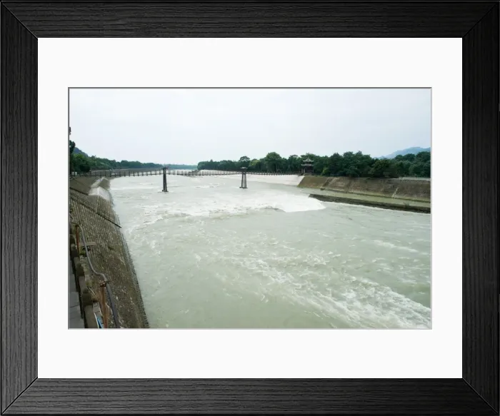 Framed Print : DuJiangYan irrigation project, SiChuan, China