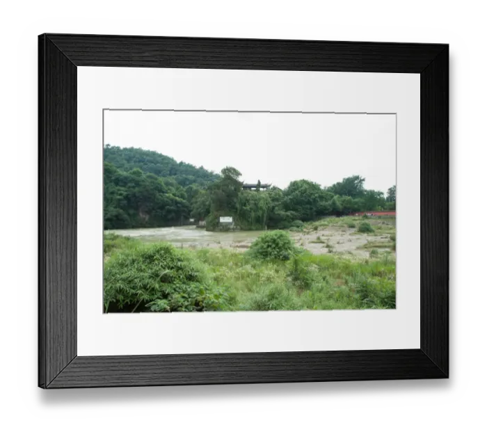 Framed Print : DuJiangYan irrigation project, SiChuan, China Framed Print : DuJiangYan irrigation project, SiChuan, China