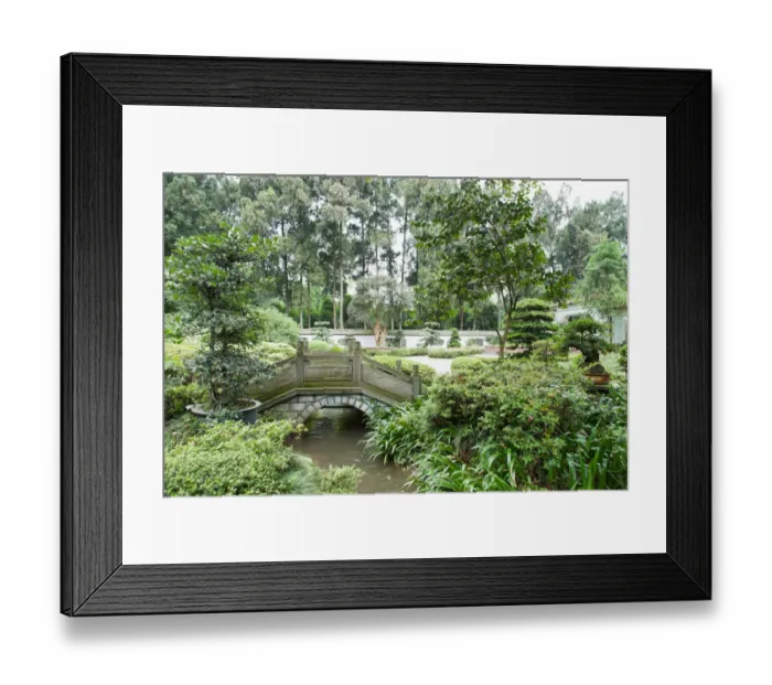 Framed Print : Chinese garden, DuJiangYan, SiChuan, China Framed Print : Chinese garden, DuJiangYan, SiChuan, China