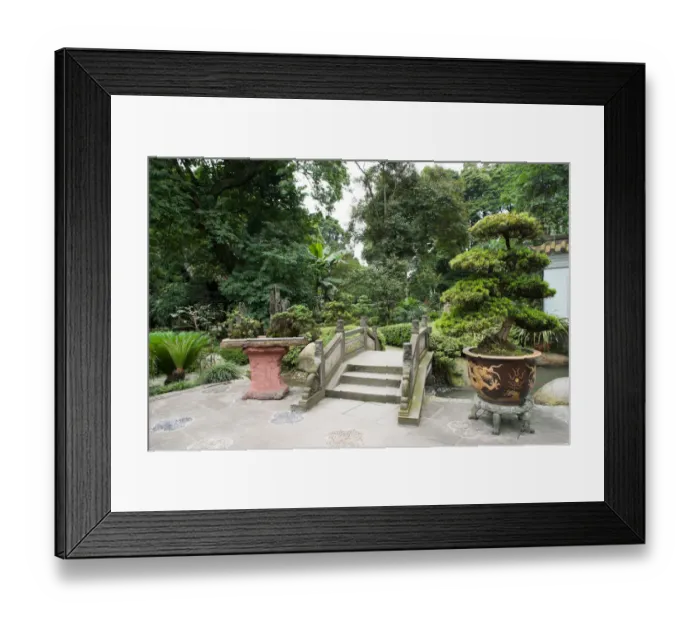 Framed Print : Chinese garden, DuJiangYan, SiChuan, China