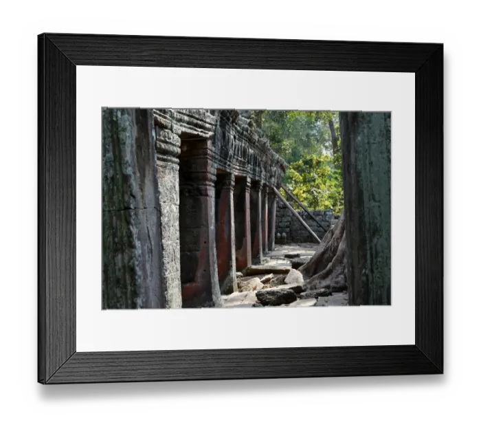 Framed Print : Stone ruins of Banteay Kdei temple Angkor Cambodia Framed Print : Stone ruins of Banteay Kdei temple Angkor Cambodia
