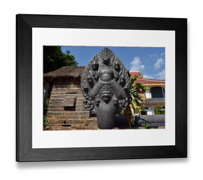 Framed Print : Statue at Wat Preah Prom Rath temple Siem Reap Cambodia Framed Print : Statue at Wat Preah Prom Rath temple Siem Reap Cambodia