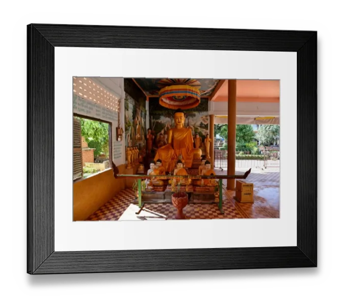 Framed Print : Gold buddha Siem Reap Cambodia Framed Print : Gold buddha Siem Reap Cambodia