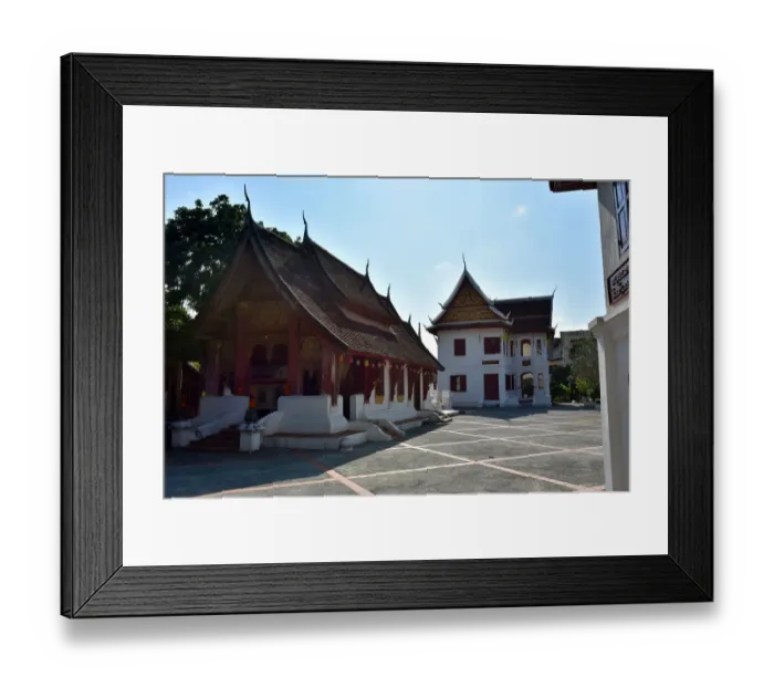 Framed Print : Wat Souvannakhiri temple at luang prabang Laos Asia Framed Print : Wat Souvannakhiri temple at luang prabang Laos Asia