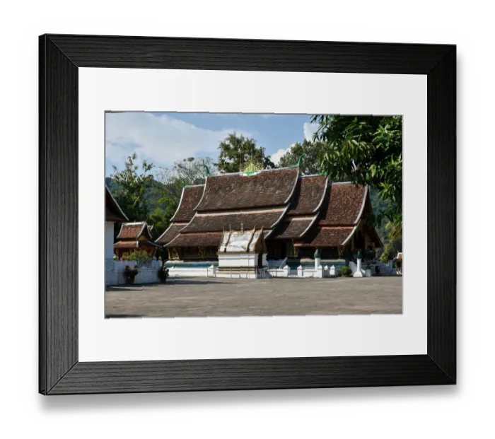 Framed Print : Wat Xiengthong temple luang prabang Laos Asia Framed Print : Wat Xiengthong temple luang prabang Laos Asia