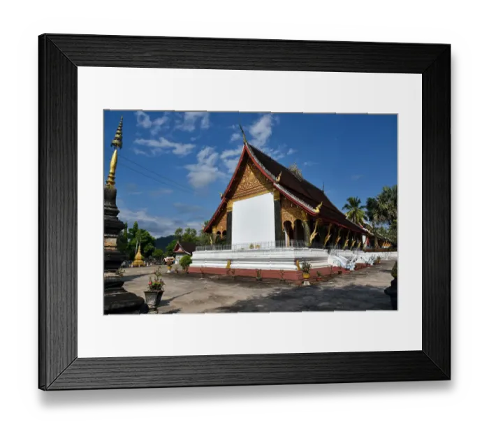 Framed Print : luang prabang temple Laos Asia