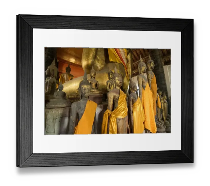 Framed Print : Ancient Buddhist Temple Wat Maak Mong, Luang prabang, laos Framed Print : Ancient Buddhist Temple Wat Maak Mong, Luang prabang, laos