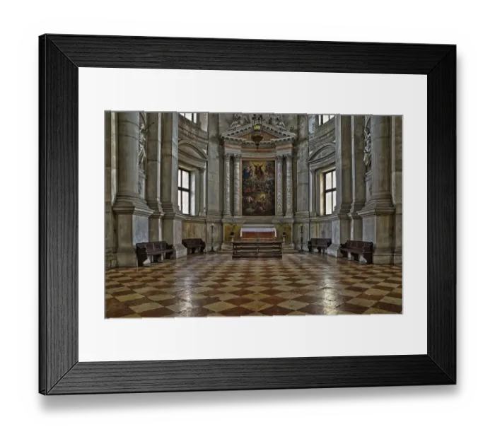 Framed Print : Interior Of San Gorgio Maggiore Church, Veneto, Venezia, Italy