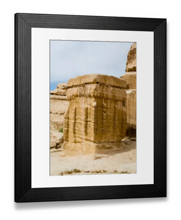 Framed Print : Rock-Cut Structures in Petra Jordan Framed Print : Rock-Cut Structures in Petra Jordan