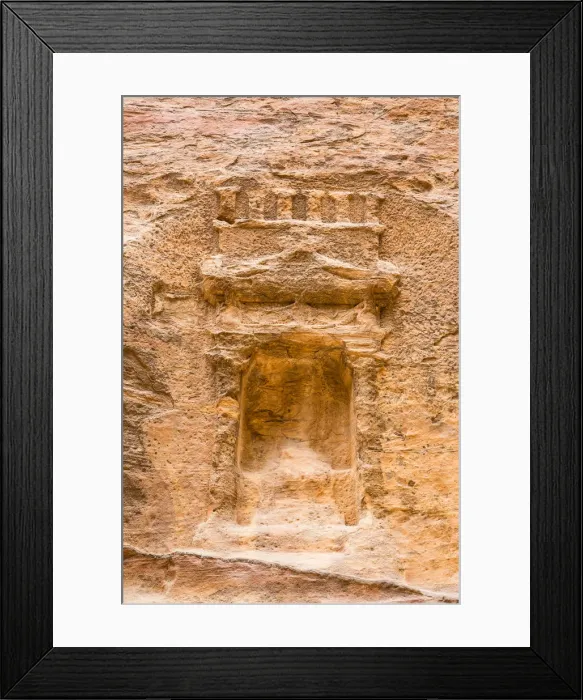 Framed Print : A Rock-Cut Tribute at Petra, Jordan