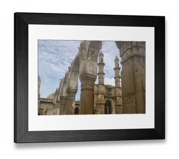 Framed Print : A pair of Minars at Juma Masjid Framed Print : A pair of Minars at Juma Masjid