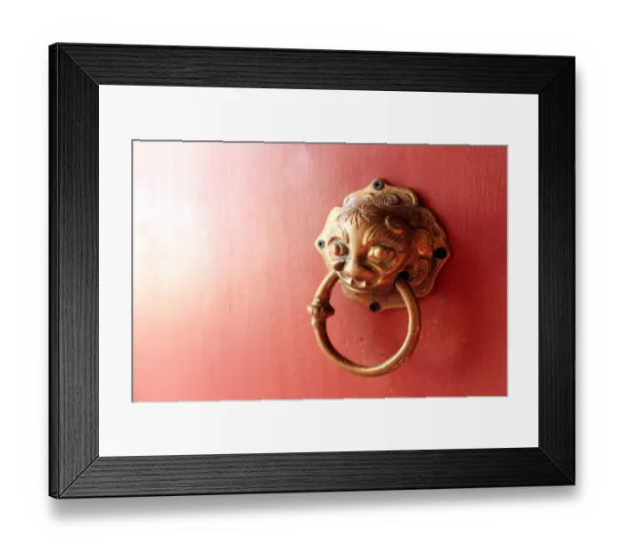 Framed Print : Knocker of Wat Mae Nang Pleum temple Ayutthaya Thailand Framed Print : Knocker of Wat Mae Nang Pleum temple Ayutthaya Thailand