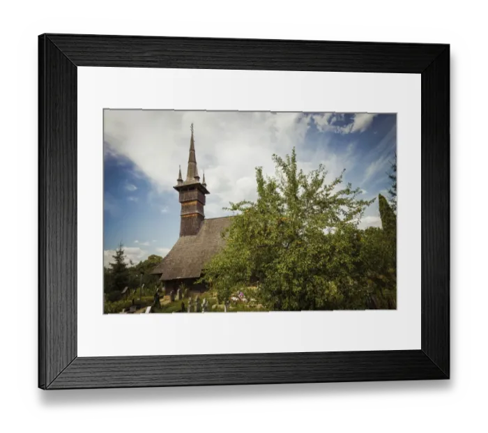 Framed Print : Church of the Holy Archangels in Rogoz near Targu Lapus, Maramures Region, Romania Framed Print : Church of the Holy Archangels in Rogoz near Targu Lapus, Maramures Region, Romania