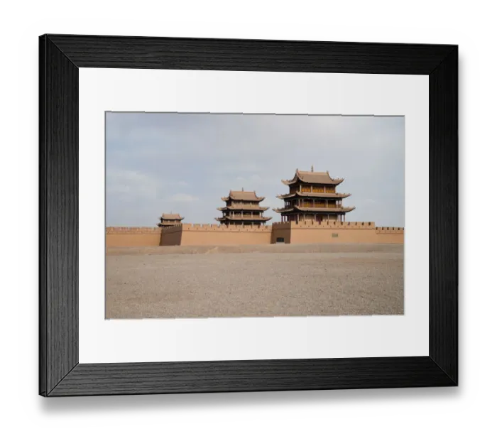 Framed Print : JiaYuGuan fort, GanSu, China