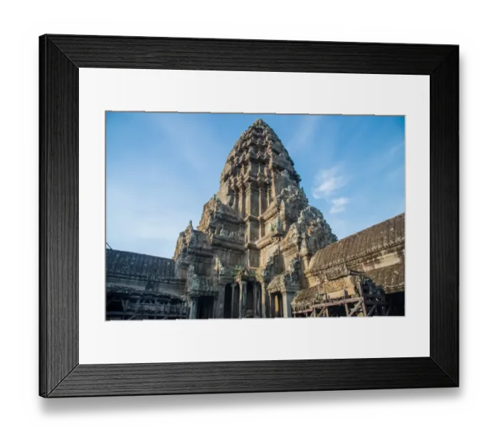 Framed Print : The central tower of Angkor Wat