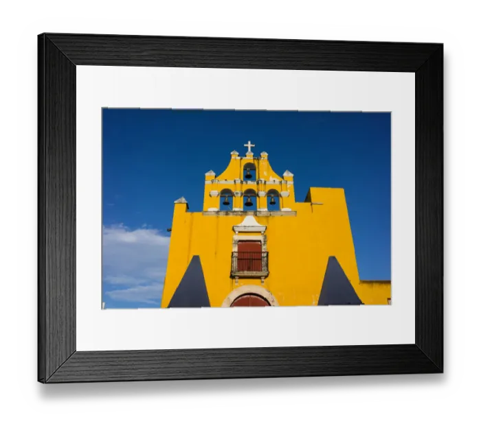 Framed Print : Bells of Iglesia del Dulce Nombre de Jesus, Campeche