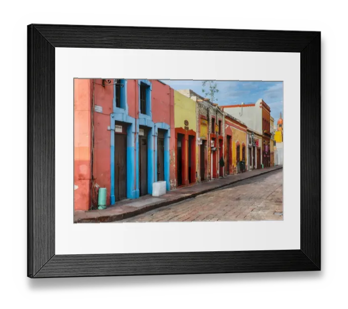 Framed Print : Streets of downtown Queretaro, Mexico Framed Print : Streets of downtown Queretaro, Mexico