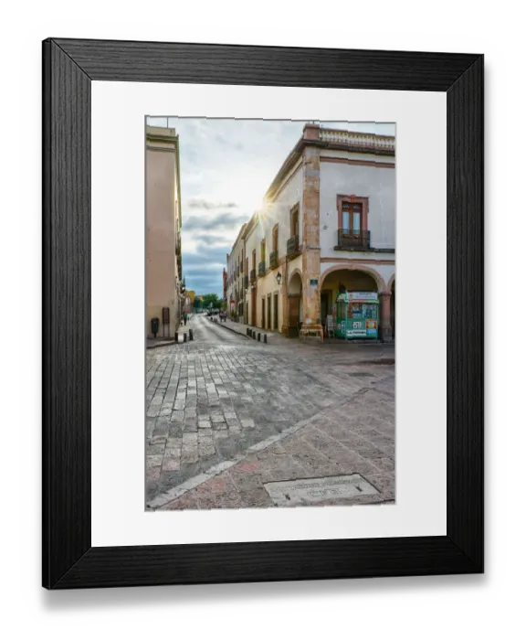 Framed Print : Streets of downtown Queretaro, Mexico Framed Print : Streets of downtown Queretaro, Mexico