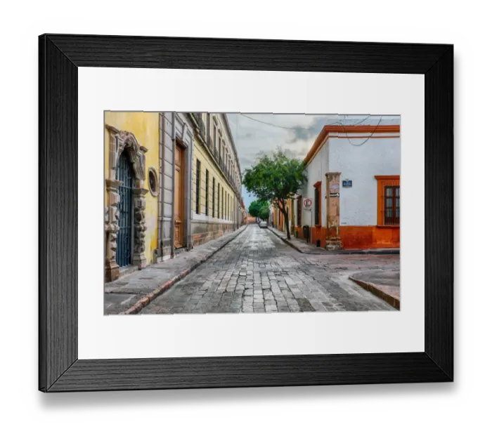 Framed Print : Streets of downtown Queretaro, Mexico Framed Print : Streets of downtown Queretaro, Mexico