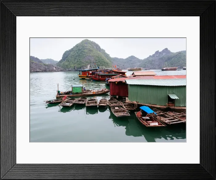 Framed Print : Cat Ba fishing port Framed Print : Cat Ba fishing port