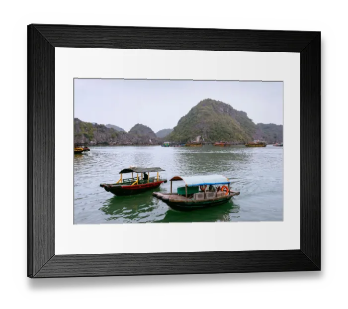 Framed Print : Cat Ba fishing port Framed Print : Cat Ba fishing port