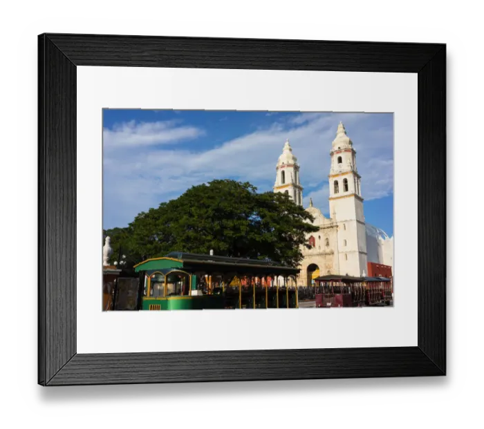 Framed Print : Cathedral, Campeche Framed Print : Cathedral, Campeche