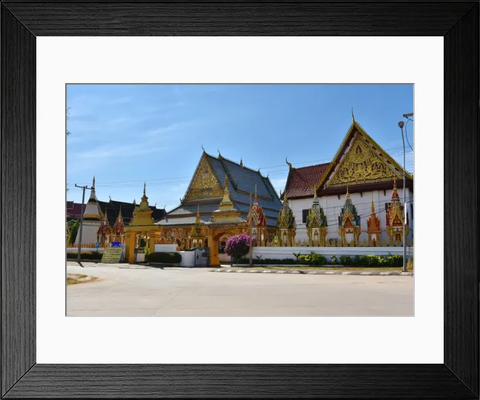 Framed Print : Wat Luang Temple at Pakse Laos