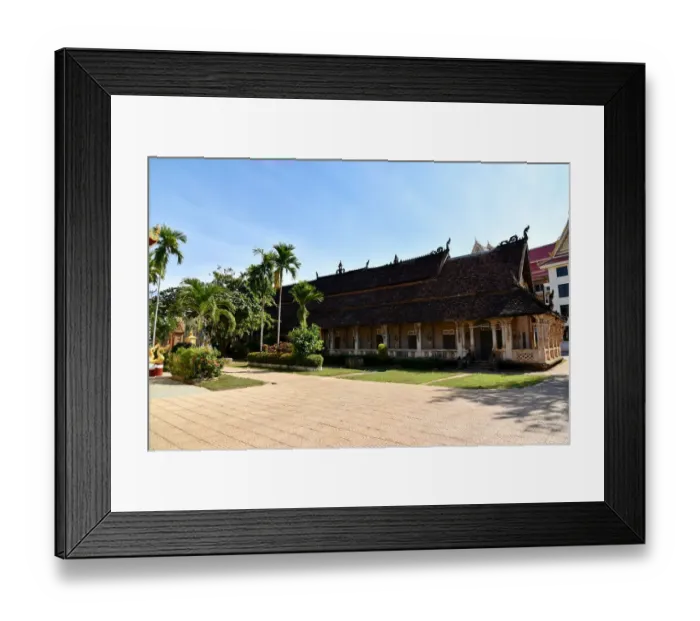 Framed Print : Wat Luang monastery at Pakse Laos Framed Print : Wat Luang monastery at Pakse Laos