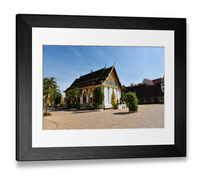 Framed Print : Wat Luang temple at Pakse Laos Framed Print : Wat Luang temple at Pakse Laos