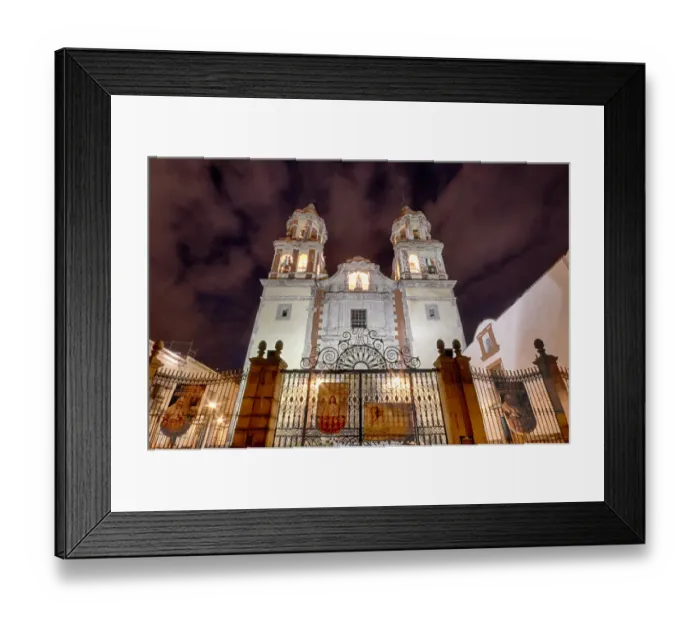 Framed Print : Templo de la CongregaciAon de Guadalupe (Temple of the Guadalupe Congregation) at night - Queretaro, Mexico Framed Print : Templo de la CongregaciAon de Guadalupe (Temple of the Guadalupe Congregation) at night - Queretaro, Mexico