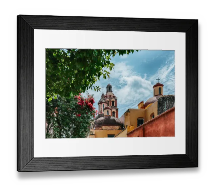 Framed Print : Templo de Santo Domingo (Santo Domingo church) - Queretaro, Mexico
