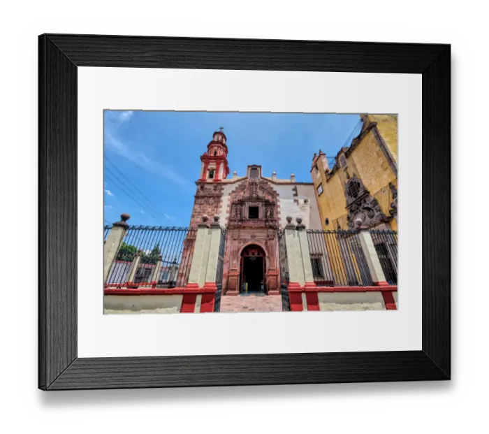 Framed Print : Parroquia de Santiago (Santiago Parish) - Queretaro, Mexico Framed Print : Parroquia de Santiago (Santiago Parish) - Queretaro, Mexico