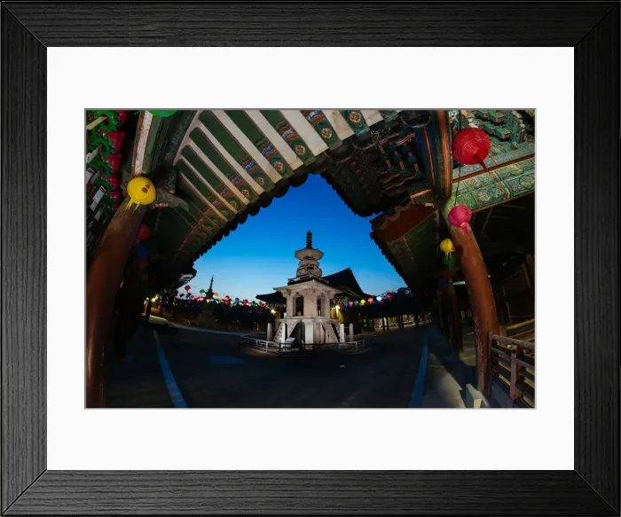 Framed Print : Dabotap stone pagoda at night Framed Print : Dabotap stone pagoda at night