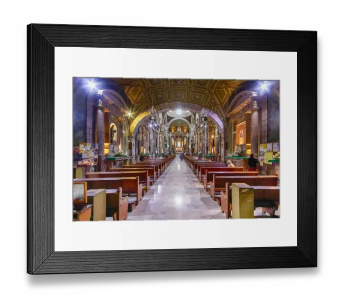 Framed Print : Templo San Francisco ( San Francisco Temple ) - Queretaro, Mexico