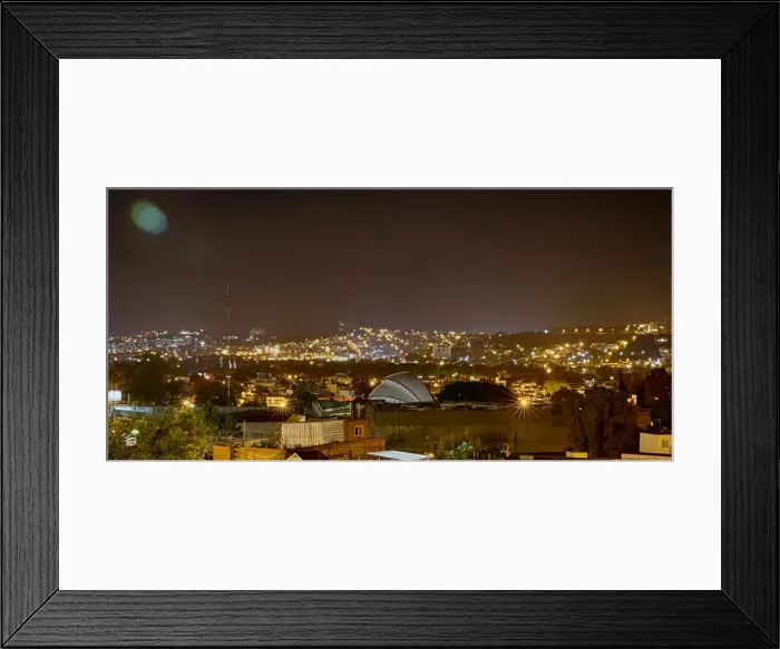 Framed Print : Queretaro, Mexico at night