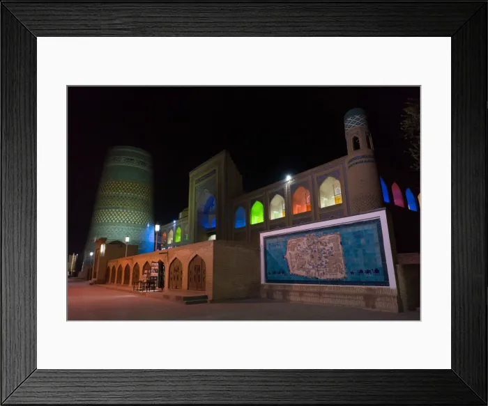 Framed Print : Kalta Minor Minaret at night, Khiva Framed Print : Kalta Minor Minaret at night, Khiva