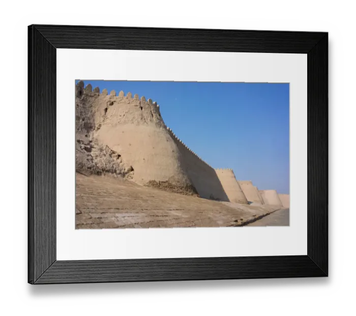 Framed Print : City walls, Khiva Framed Print : City walls, Khiva