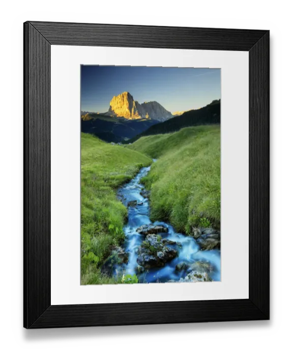 Framed Print : Sassolungo at sunrise Framed Print : Sassolungo at sunrise
