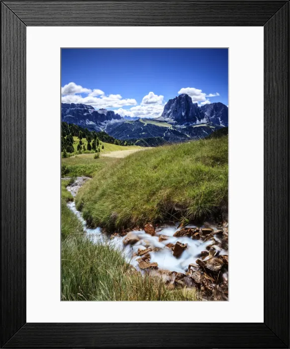 Framed Print : Sassolungo mountain Framed Print : Sassolungo mountain